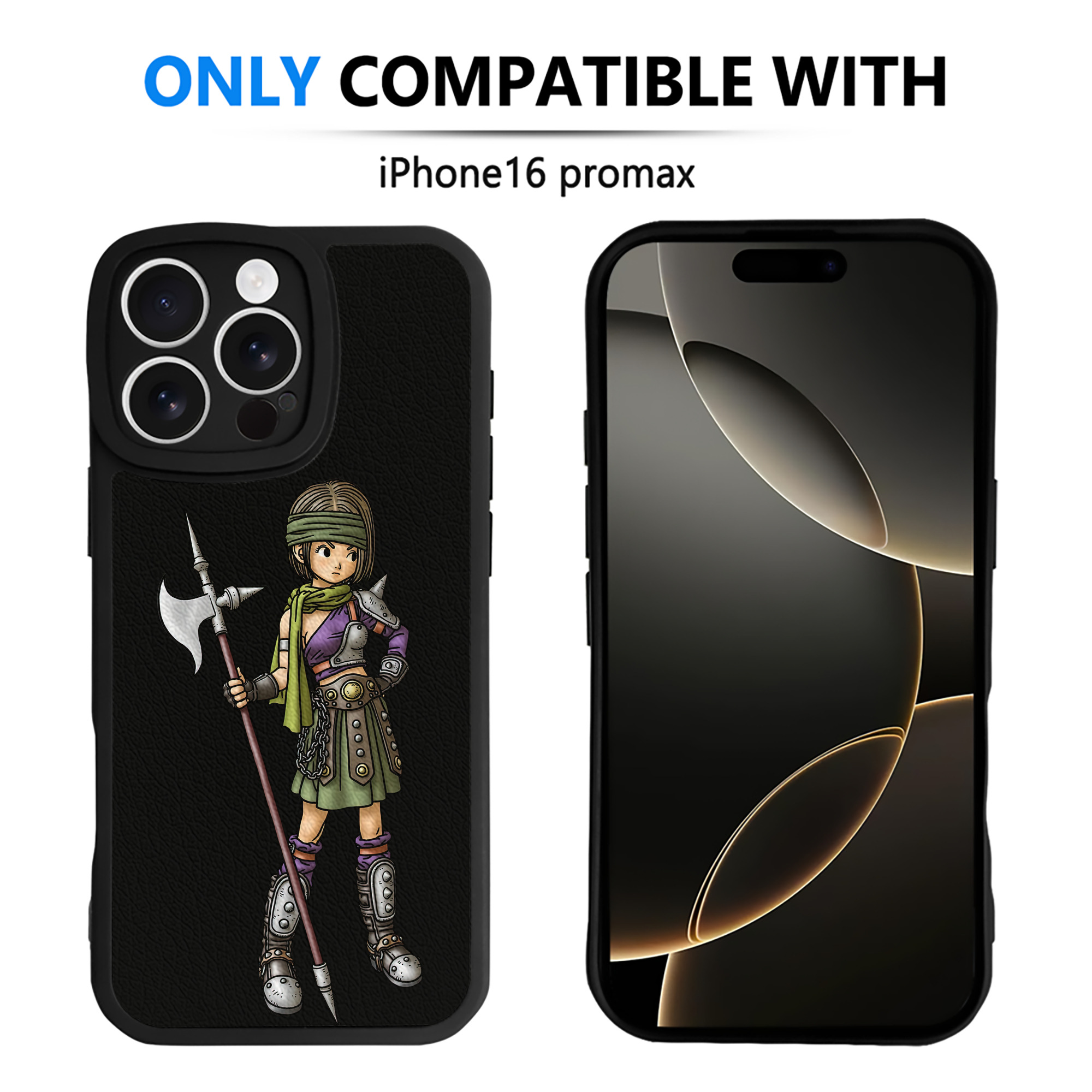 （画像用） ドラゴンクエスト Doragon Kuesuto Dragon Quest 【iPhone 16シリーズ対応】シリコンスマホケース（レザー調） 材質：シリコン